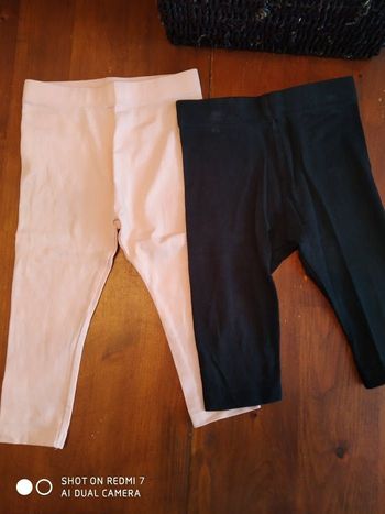 Legging rose pâle