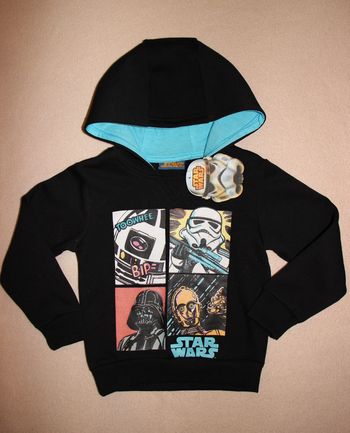 sweat à capuche garçon star wars disney