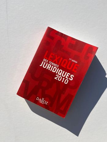 Livre étude de droit : Lexique des termes juridiques 2010