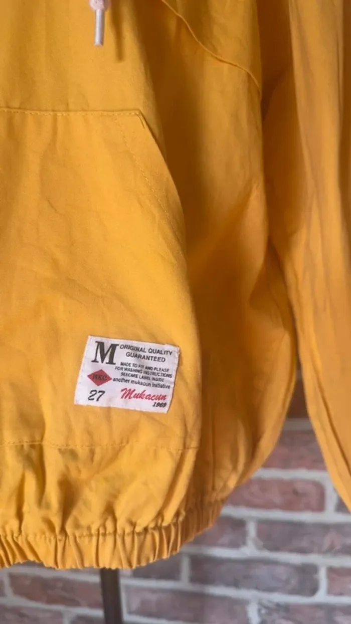 Veste zipée jaune à capuche Miss Summey S/M - photo numéro 4