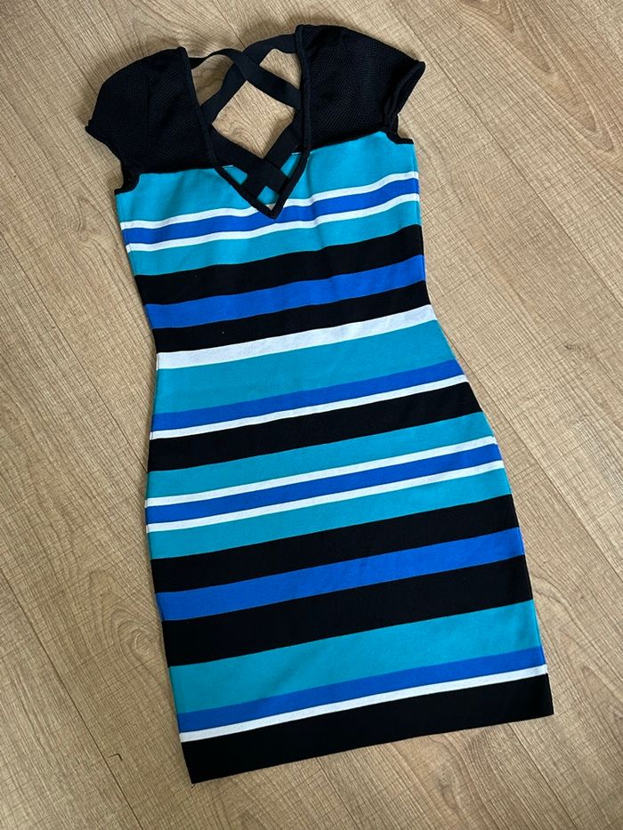 Robe rayée à manches courtes Morgan taille S comme neuve - photo numéro 8