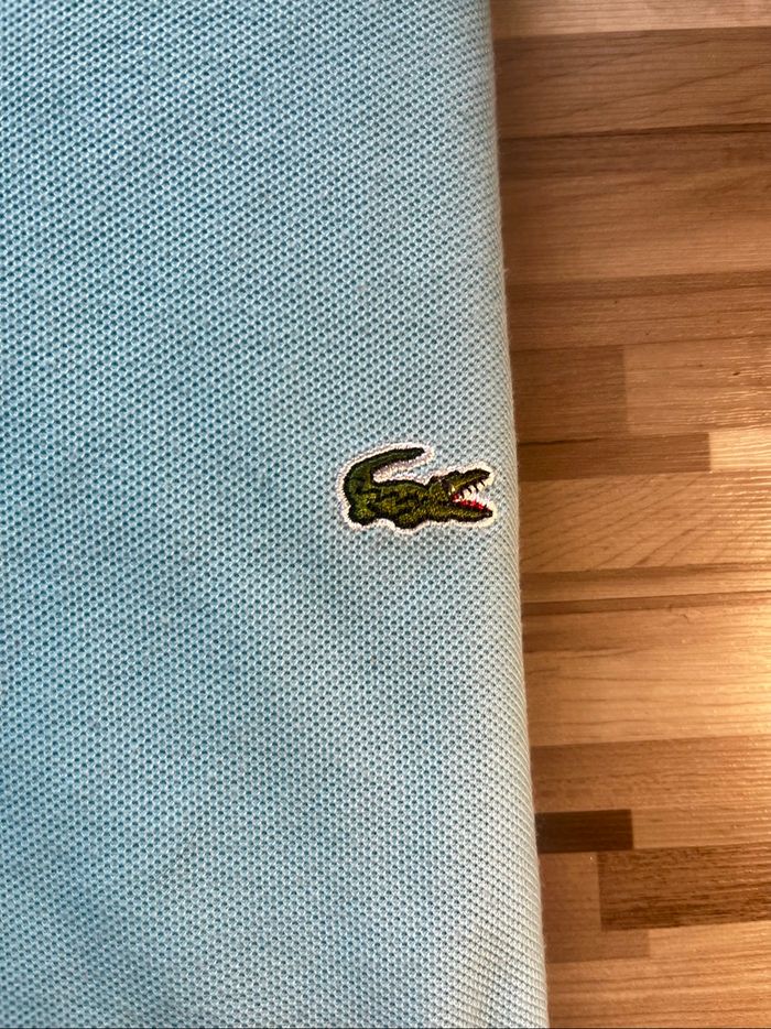 Polo Lacoste - bleu ciel -M - photo numéro 8