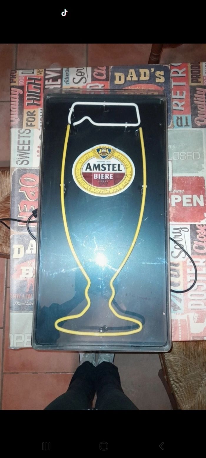 Enseigne lumineuse amstel - photo numéro 2
