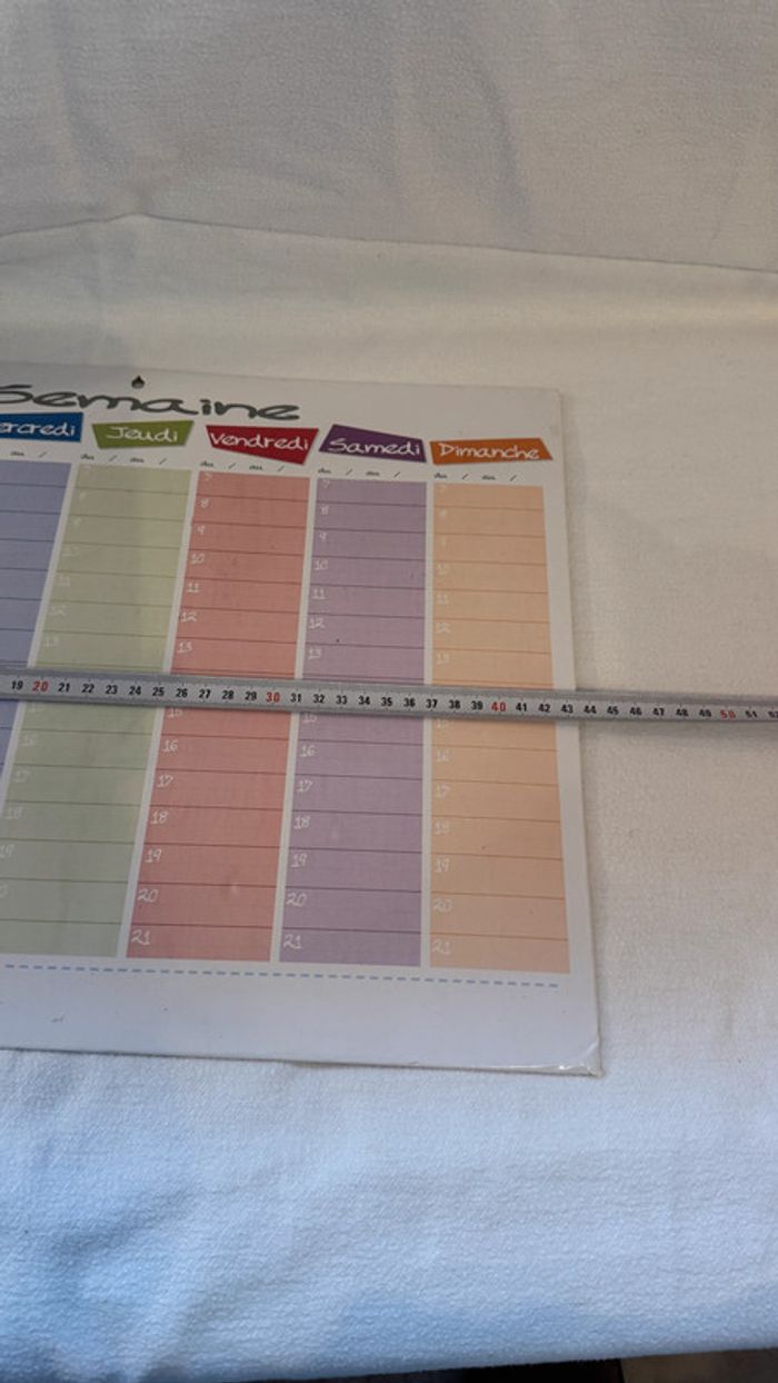 Emplois du temps effaçable et tableau blanc - photo numéro 11