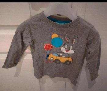 T shirt garçon looney tunes en taille 12 mois