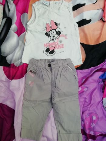 Ensemble pantalon + t-shirt fille