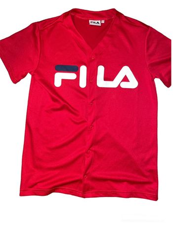 Chemise MC#fila#style baseball #taille XS