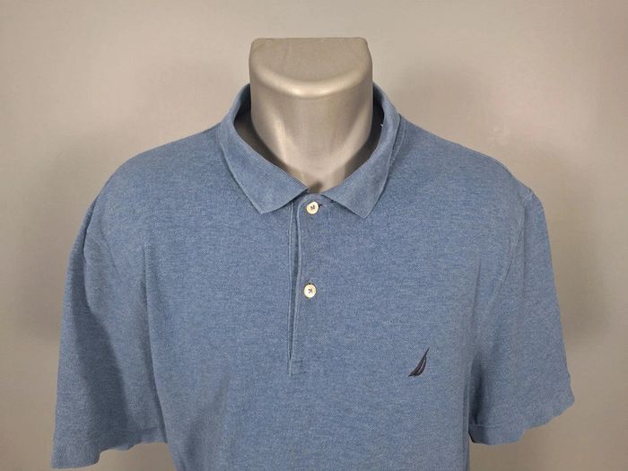 polo manche courte nautica bleu - taille XL homme - brodé (464) - photo numéro 3