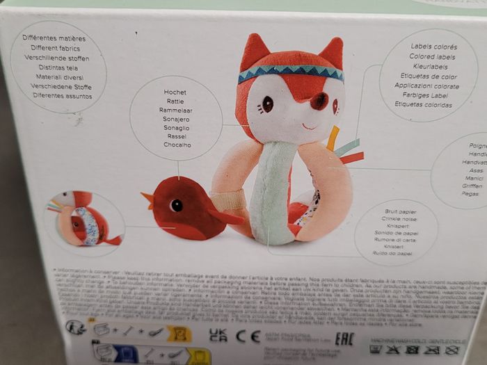 Hochet à poignées Alice la renarde - Lilliputiens - photo numéro 3