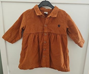 Robe petit bateau 12 mois camel