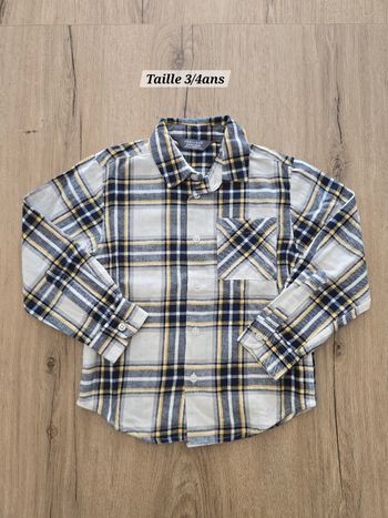 Chemise manches longues - Taille 3/4ans - Primark