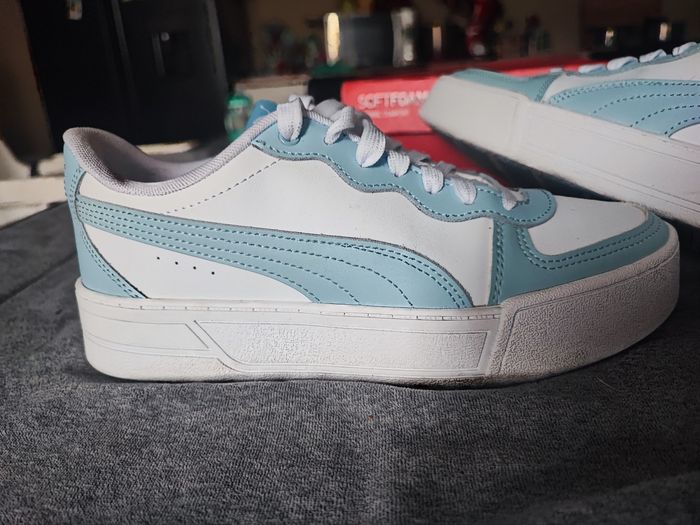 basket puma skye white blue - photo numéro 2