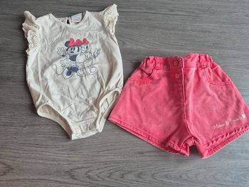 Ensemble shorte minnie 12mois