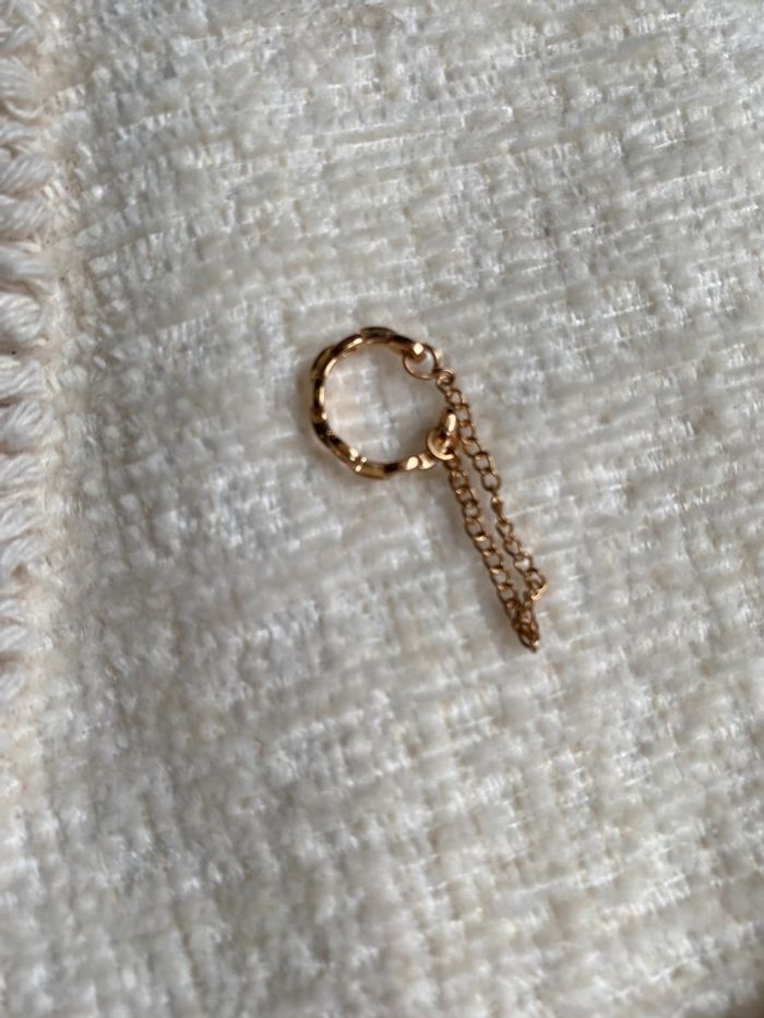 Bague d’oreilles doré chaîne trend