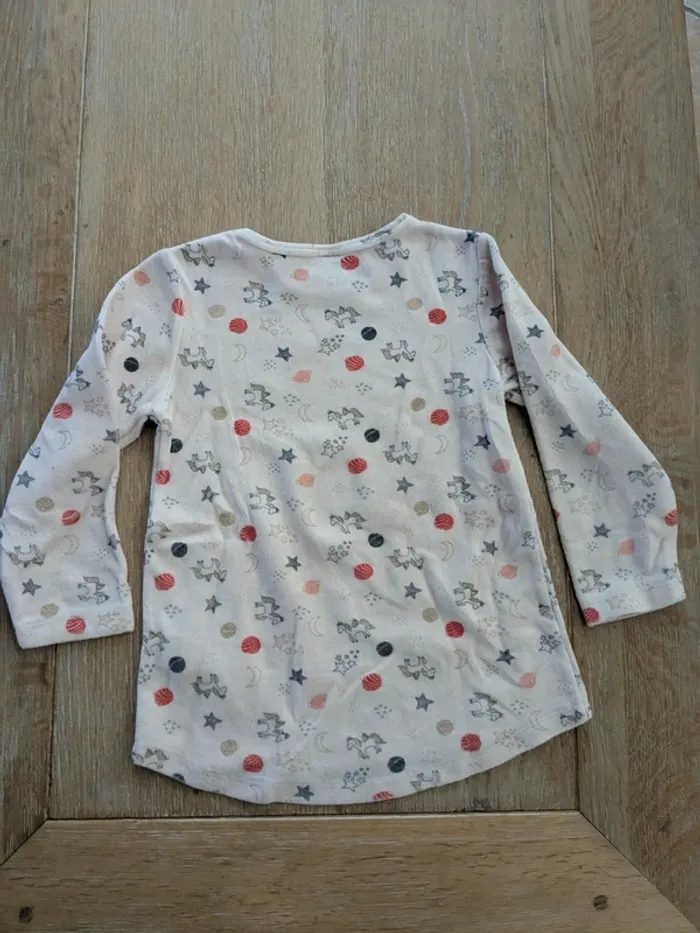 Haut pyjama fille 5 ans licorne - photo numéro 2