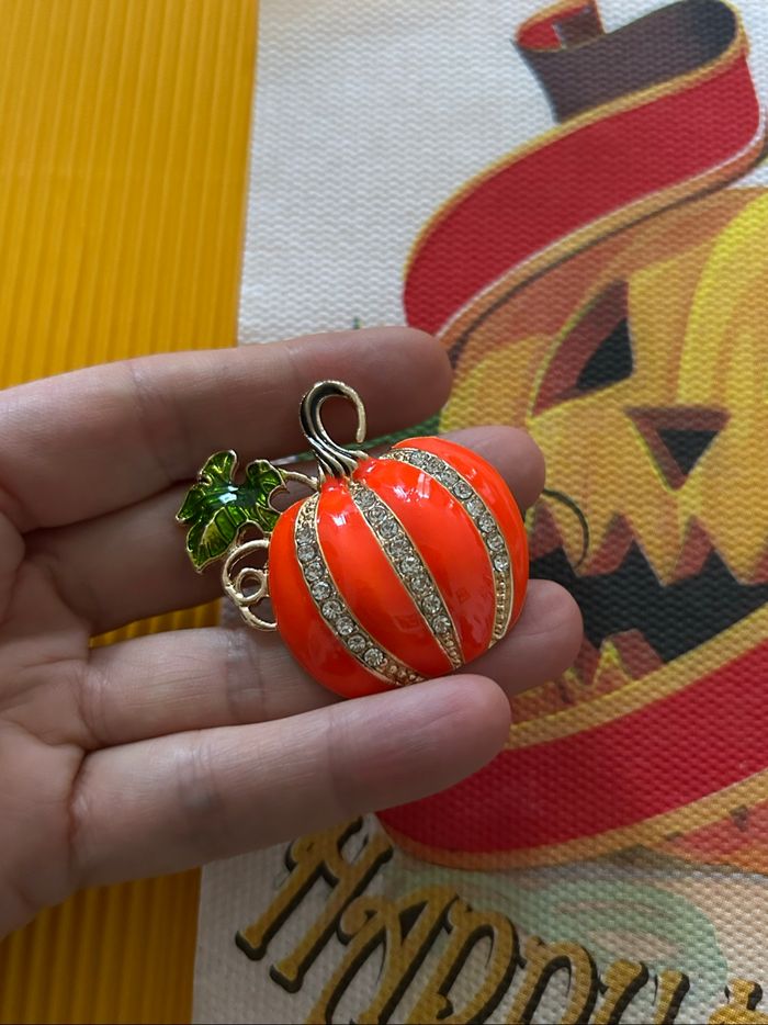 Broche, citrouille Halloween - photo numéro 5