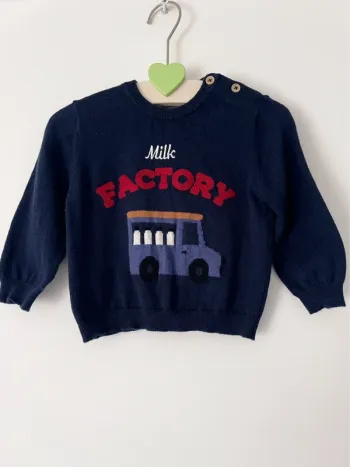 Adorable petit pull « Milk Factory » Boutchou de chez Monoprix taille 6 mois neuf jamais porté