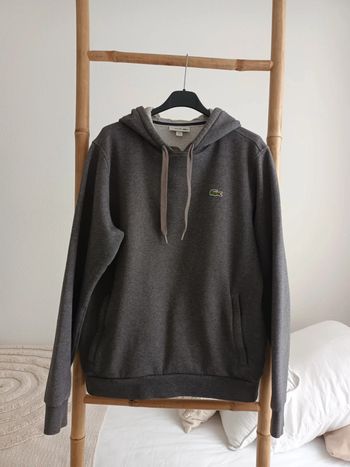 Sweat à capuche hoodie Lacoste gris taille FR 4 / US M