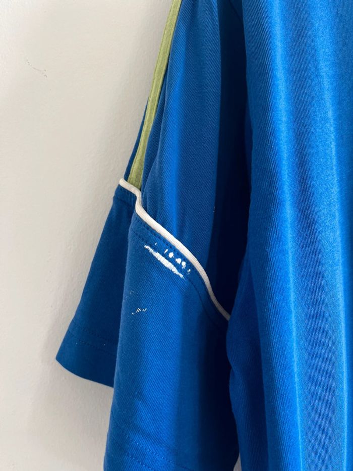 Polo de sport Adidas vintage taille L couleur bleu & vert. - photo numéro 7