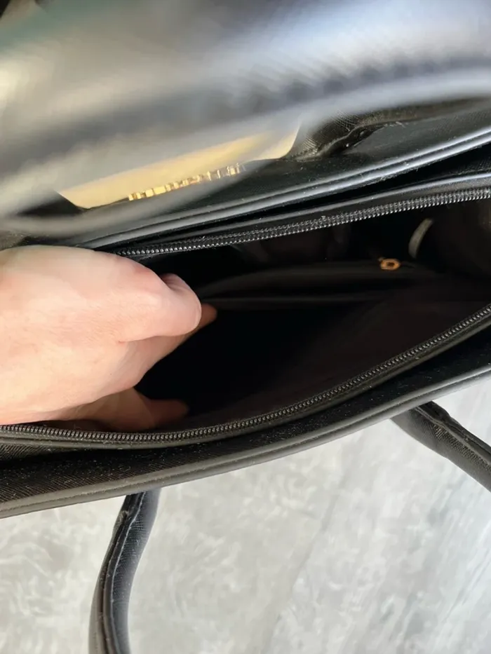 Sac à main Gallantry beige et noir - photo numéro 10