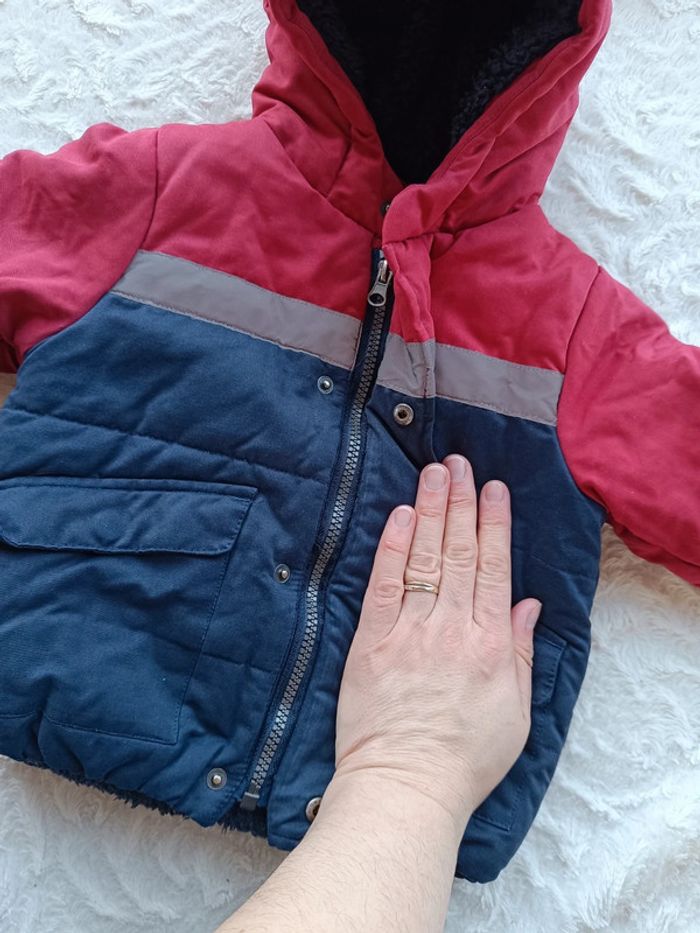 Blouson manteau style doudoune avec capuche Garçon 18 mois Vertbaudet - photo numéro 8