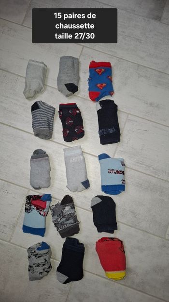 Lot de 15 paires de chaussettes