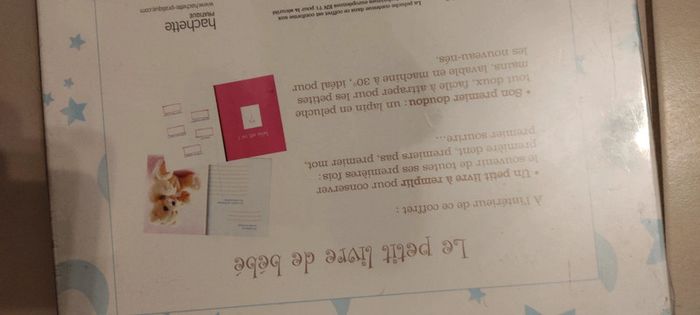 Coffret neuf mon livre de bébé avec peluche doudou lapin - photo numéro 4