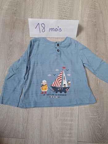 T-shirt manches longues 18 mois