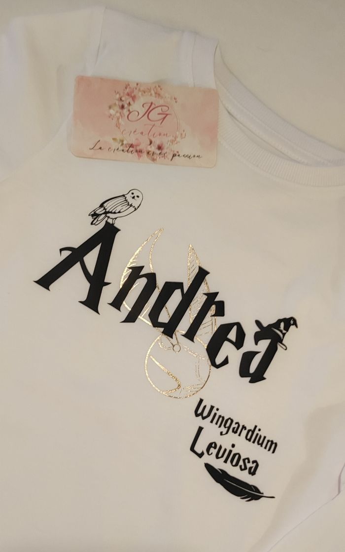 Vêtements personnalisés prénom Harry Potter