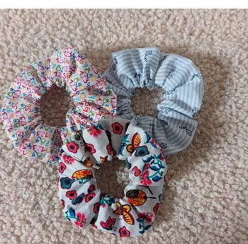 Lot 3 chouchous Tissu coton 