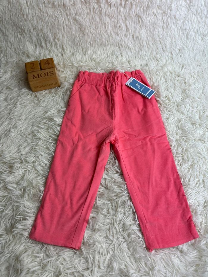 Pantalon velours corail Jacadi taille 24 mois