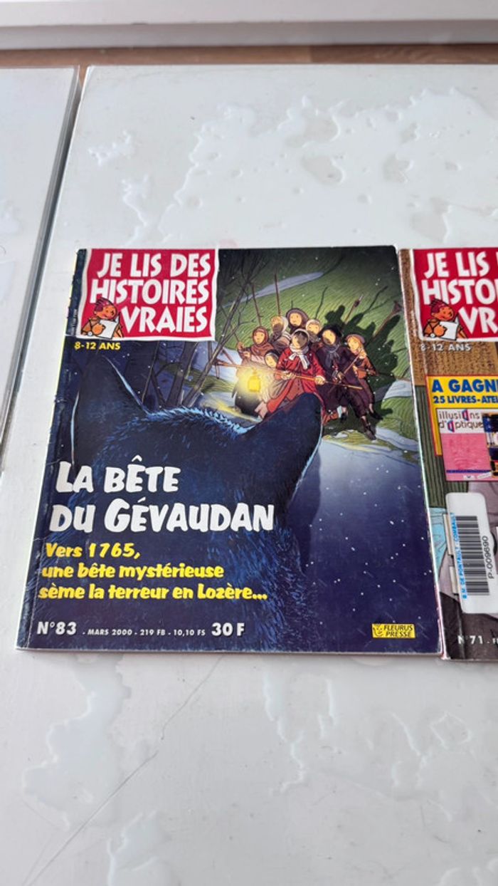 Lot de 3 magazines Je lis des histoires vraies – État bon – Complets - photo numéro 2
