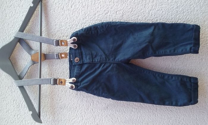 pantalon à bretelles pour bébé garçon