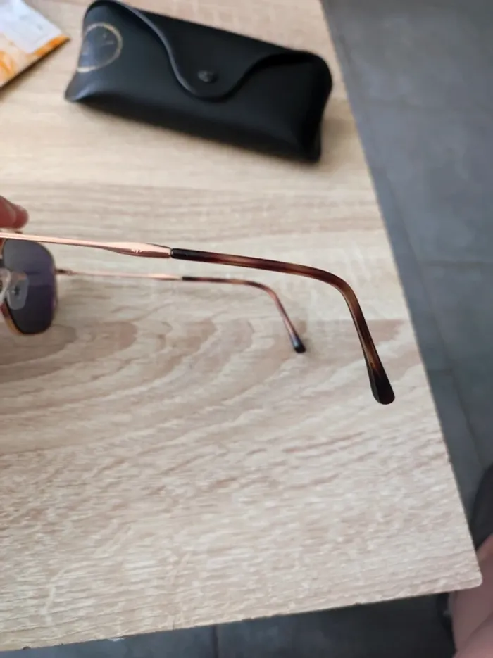 Lunette solaire ray-ban rose gold - photo numéro 9