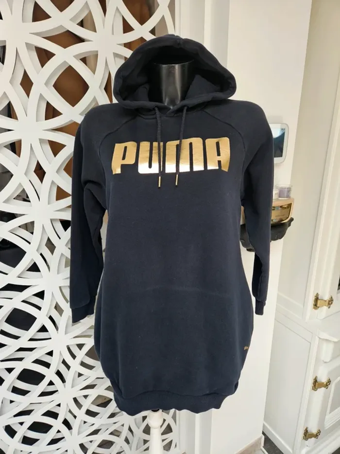 Puma sweat long à capuche taille S