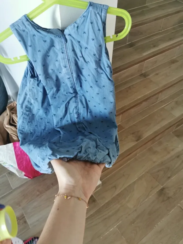 Robe bleue effet robe boule 24 mois - photo numéro 2