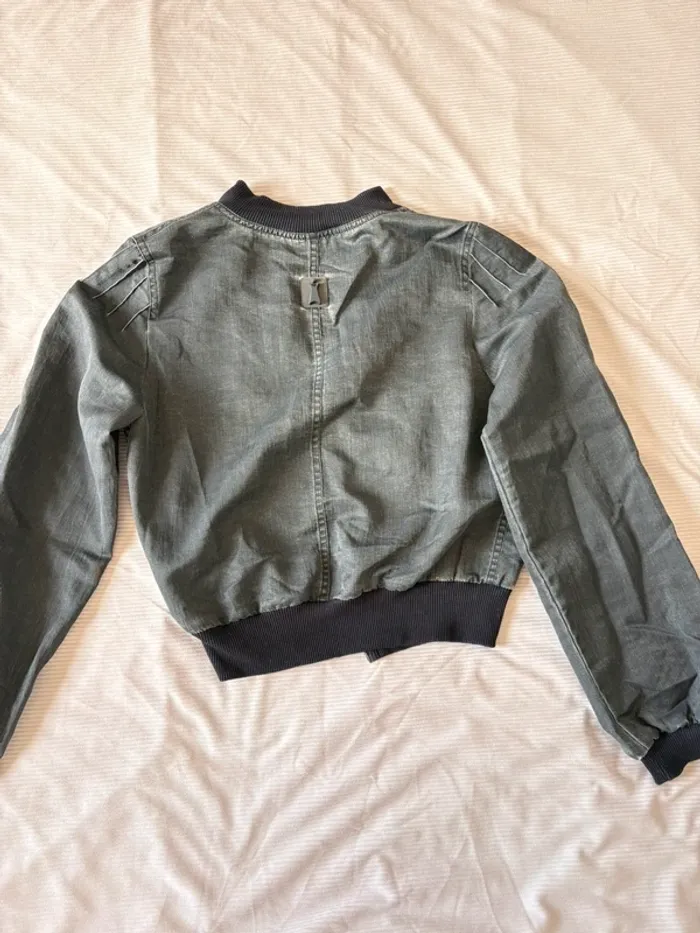 Veste légère Cop Copine grise effet usé/noir – Taille 36 - photo numéro 3