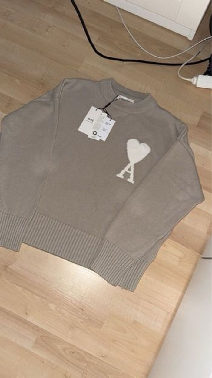 Pull ami paris marron claire - photo numéro 8