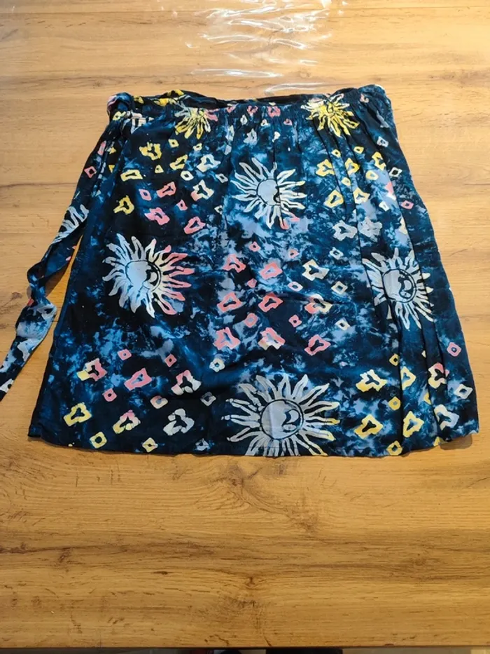 Ensemble bleu bohème été - Jupe et top - photo numéro 8