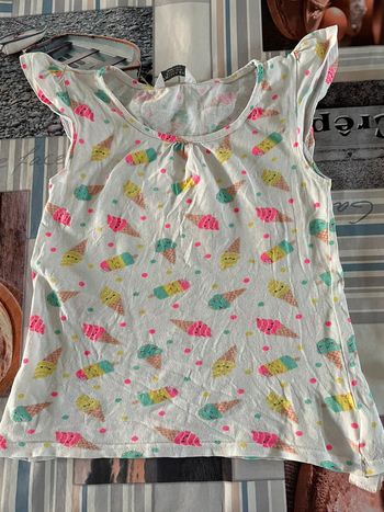 T shirt fille glace