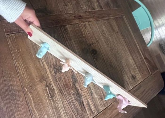 Patère chambre enfants têtes d’animaux – 55 x 10 cm - photo numéro 2