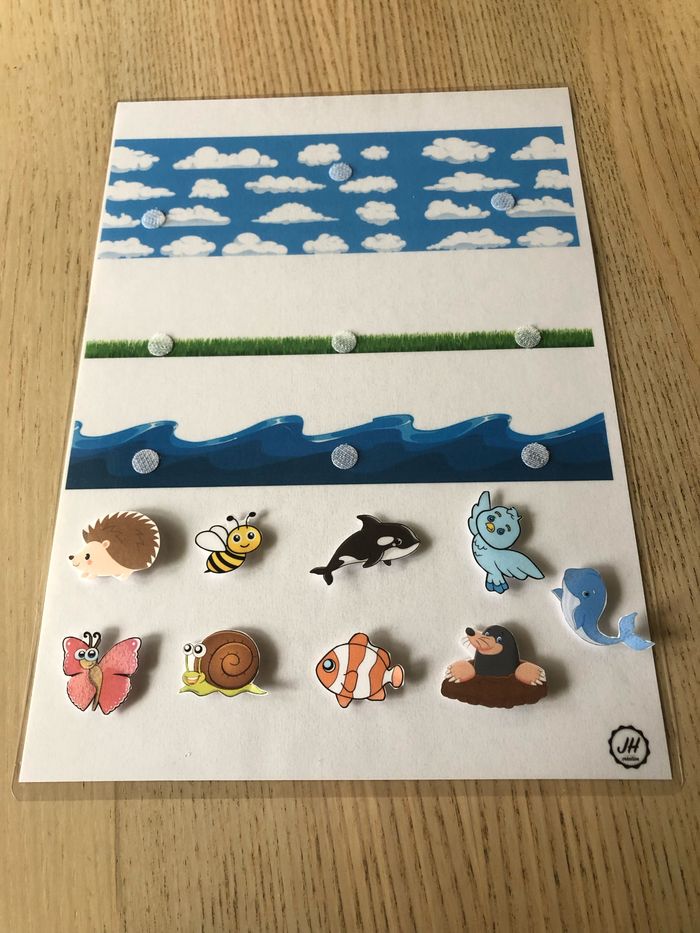 Fiche Montessori : Les animaux dans leurs environnements