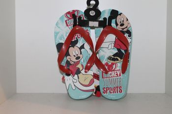 belle tongs mickey bleu turquoise 31/32