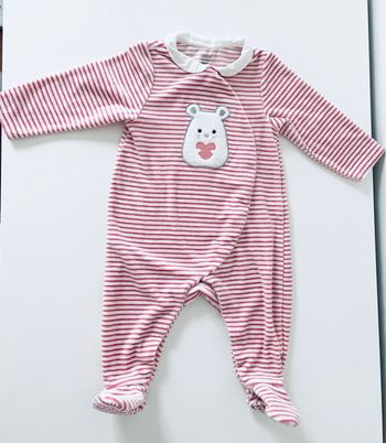 Pyjama velours petite souris Obaïbi, taille 6 mois