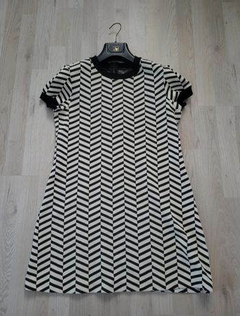 Robe zara hiver noire et blanche