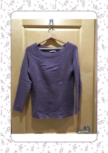Pull col rond lilas camaïeu