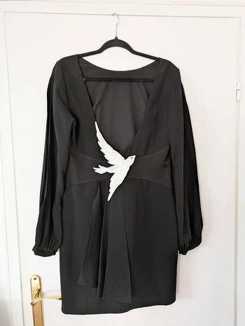 Robe dos décolleté avec sequins bcbg max azria