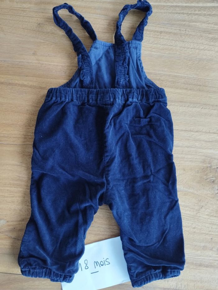 salopette velours Vertbaudet 18 mois - photo numéro 3