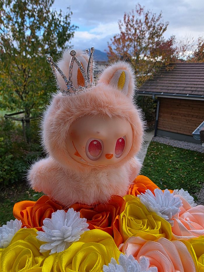 Box Roses Éternelles et sa Peluche Type Lububu, Lafufu - photo numéro 3