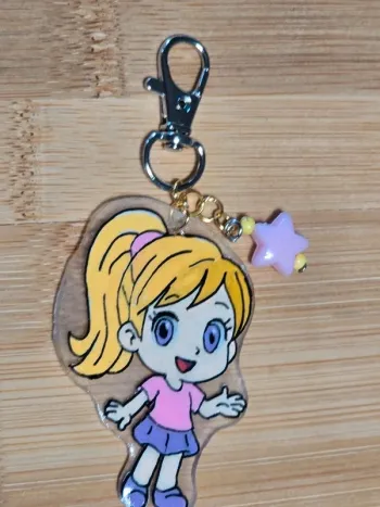 porte clé inspiré polly pocket